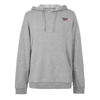 Reebok Unisex fleecehoodie voor volwassenen (Medium Grijs)