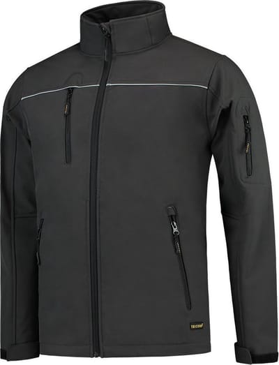 Tricorp Soft Shell jack - Workwear - 402006 - Donkergrijs - maat S