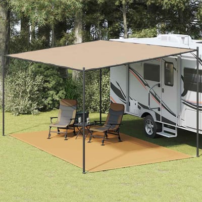 vidaXL - Tenttapijt - 300x600 - cm - HDPE - zandkleurig
