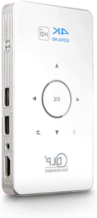 Mini Projector - Draagbare Beamer - Thuisbioscoop Creëren - Draadloze Schermdeling - 120 Inch Scherm - Wit