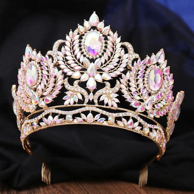 Luxe Barok Kristal AB Tiara's Kronen Vintage Strass Prom Diadeem Dames Schoonheidswedstrijd Bruiloft Haaraccessoires Sieraden Ornamenten