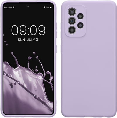 kwmobile telefoonhoesje geschikt voor Samsung Galaxy A52 / A52 5G / A52s 5G - Hoesje voor smartphone - Precisie camera uitsnede - In lavendel