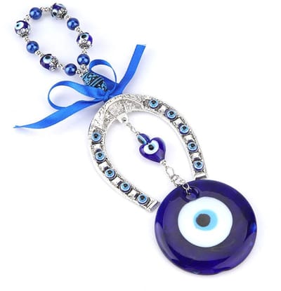 Dailygoods- Boze Oog Hanger - Islamitisch Blauw Amulet - Wandbehang Beschermer - Geluk Brenger - Handgemaakt - Hoogwaardig Materiaal - Geluksamulet