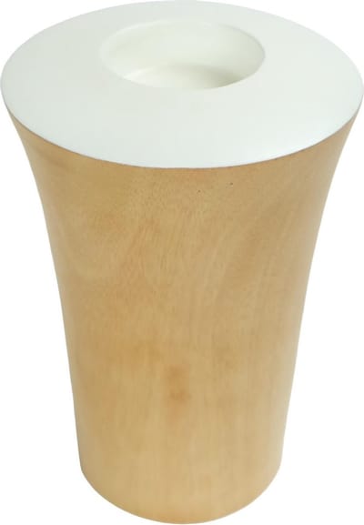 Fine Asianliving Japandi Kaarshouder Mangohout Handgemaakt Wit D11xH15cm