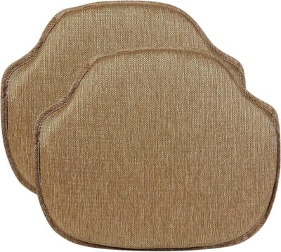 Stoelkussens Set - Zitkussens Keuken - Comfortabel Zitten - Antislip Bodem - 40x30cm - Goud