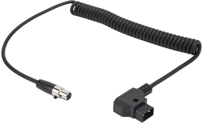 Jhubersproducts - D-Tap Male Naar 4-pins Mini XLR-adapter - Voeding Monitor - Professionele Kwaliteit - Compact Formaat - 12V Voedingskabel - Geschikt