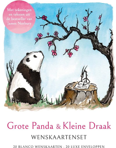 Grote Panda & Kleine Draak - Wenskaartenset