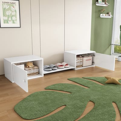 Gutent Schoenenkast, Wit, 189*40*34.5cm , Opbergkast, Ingangsmeubel, Multi-scenario inbouwmeubel, schoenen-verwisselbank, kan gebruikt worden met stapelbed