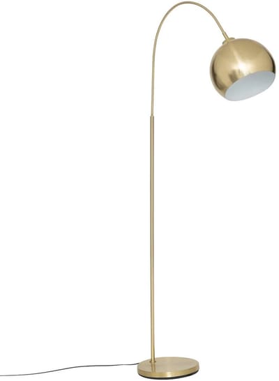 Atmosphera staande Booglamp Floris - metaal - goud - H177 cm - Designlamp - Vloerlamp