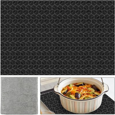 Kookafdekking voor inductiekookplaat 52 x 78 cm, siliconen hittebestendig, antislip en eenvoudig te reinigen, bescherming tegen krassen en vlekken