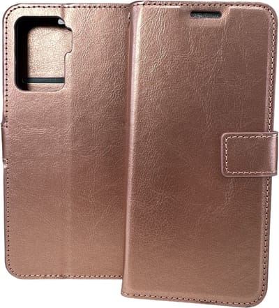 Portemonnee Book Case Hoesje Geschikt voor: Oppo Reno 5Z & Oppo Reno 5 Lite - rosegoud