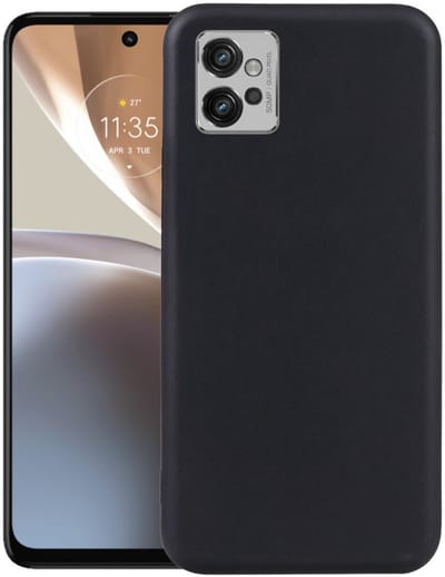Dun TPU Hoesje Zwart Geschikt voor Motorola Moto G32 | Back Cover Matte Zwart | Flexibel | Lichtgewicht | Ultra Dun