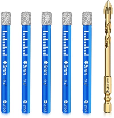 Tegelboor Set - Diamant Boor - Materiaal Boren - 5 Delige Set - 6 mm