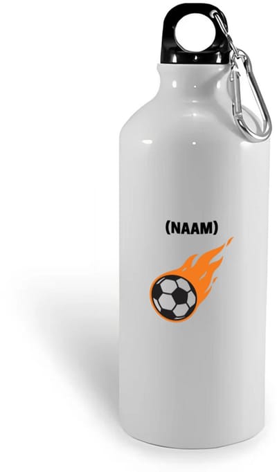 Hacebo® - Voetbal met eigen naam waterfles - Voetbal - Voetballer - Sport - water fles - 400ML