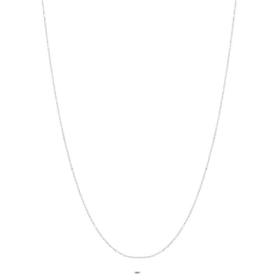 Twice As Nice Halsketting in edelstaal, fijne gourmet 45cm+5cm