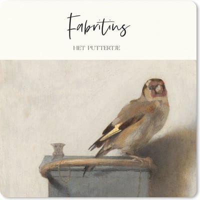 Muismat 20x20 cm - Mousepad Kunst - Het puttertje - Fabritius - Muismatten