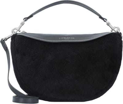 LIEBESKIND BERLIN Schoudertas Handtas Shearling Hobo Bag Black Zwart