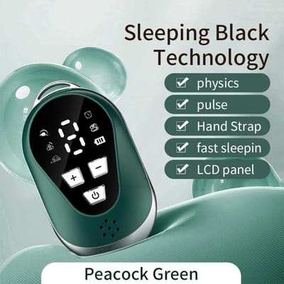 Handheld slaaphulpmiddel Microstroomstimulatie Hypnose Slaaphulpmiddel voor slapeloosheid Anti-angst Snelle slaapinstrument CN groen
