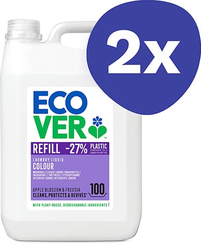 Ecover Vloeibaar Wasmiddel Gekleurde Was (2x 5L)