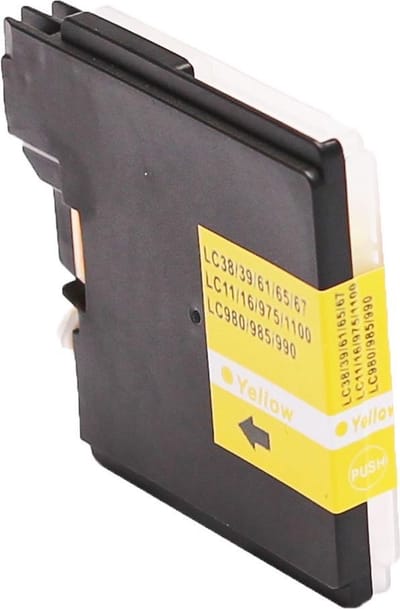 ABC huismerk inkt cartridge geschikt voor Brother LC-980Y LC-1100Y LC-980 LC-1100 geel voor Brother DCP-145C DCP-160 DCP-163C DCP-165C DCP-167C DCP-185C DCP-190 DCP-195C DCP-197C DCP-365CN DCP-370 DCP373CW