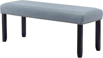 Gestoffeerde Bank - Hal Bank Schoenenbank - Entree Zithoek - Massief Houten Frame - 112.5 cm Lengte - Groen