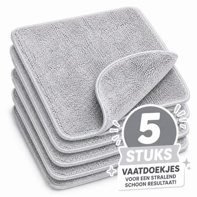 NanoPlus Vaatdoekje 5 stuks - Grijs