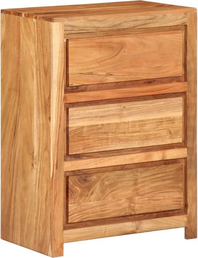 vidaXL - Ladekast - 55x33x75 - cm - massief - acaciahout