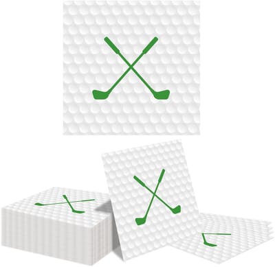 Dailygoods- Servetten 40 Stukken - Papieren Servetten - Cocktail Servetten - Wegwerp Servetten - Golf Design - 33 x 33 cm - Feestservetten