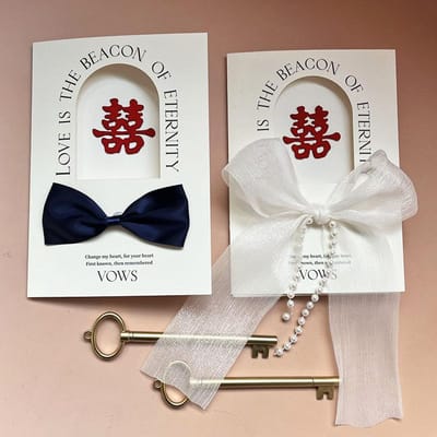 Carte de serment de mariage Discours de serment des mariés et des mariés Cette carte est manuscrite Style forêt Petit livre de serments frais