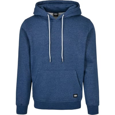 Urban Classics Hoodie/trui -5XL- Basic Melange Blauw
