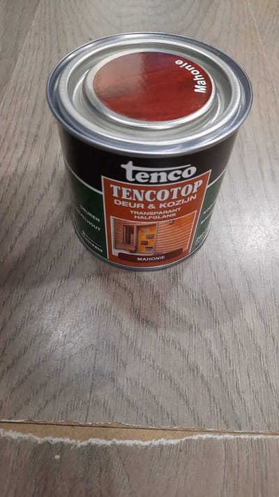 tenco tencotop deur en kozijn transparant 209 mahonie 0.25 ltr