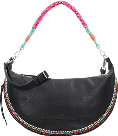 Desigual Schoudertas Raven Kuwait Shoulder Bag Black Zwart