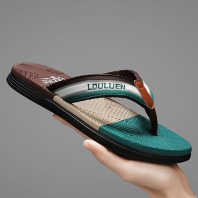 Zomer Hoge Kwaliteit Merk Heren Slippers Zomer Strand Slippers Heren Outdoor Casual Sneakers Ademende Heren Strand Slippers 41 black