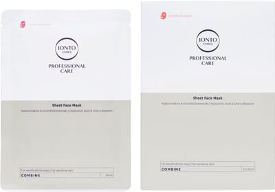 IONTO-COMED Sheet Face Mask verzachtende Cherry Blossom Gezichtsmaskers - 3 stuks - Bio-Cellulose Tissue Masker Gezicht voor gevoelige huid – Verlicht roodheid, ontspant gestreste huid en biedt intensieve hydratatie