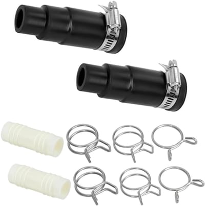 Vaatwasser Aansluitset - Afvoerslang Adapter - Afvalverwijdering Aansluiten - Duurzaam Rubber Materiaal - Compact Formaat - Zwart