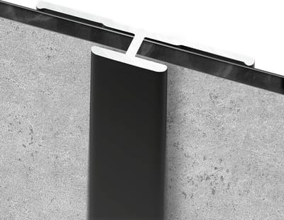 Schulte achterwand - koppelprofiel zwart - lengte 210cm - D1901421-68