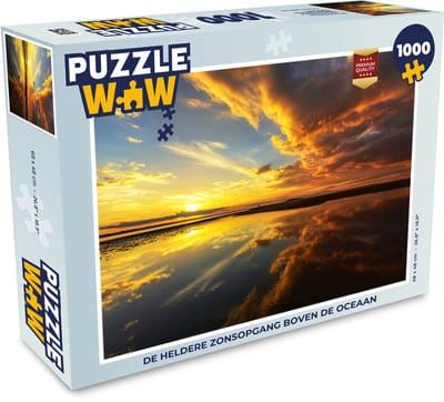 Puzzel De heldere zonsopgang boven de oceaan - Legpuzzel - Puzzel 1000 stukjes volwassenen
