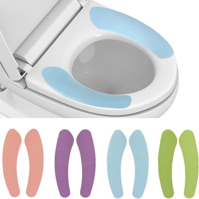 Zachte Herbruikbare IJskoud Toiletbril Hoezen Set (4 Kleuren)