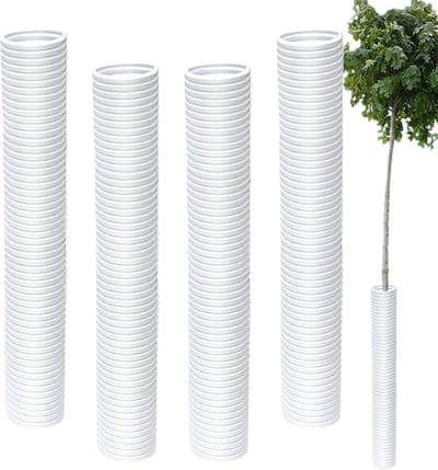 Boomstam Beschermers - Beschermbuizen Jonge Bomen - Planten Beschermen - Golfstructuur Ontwerp - 4 stuks - Groen