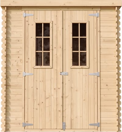 Timbela M309C - Houten tuinhuis - 3,53 m² - 204x204xH200 cm - zonder vloer