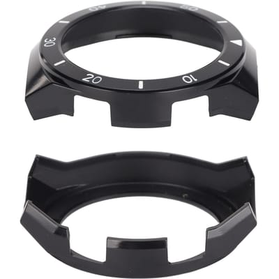 Beschermhoes voor Huawei Watch GT 2E Horloge Polsbandje Schermbeschermer Shell Bumper Frame(Zwart wit ) zwart witte kleur