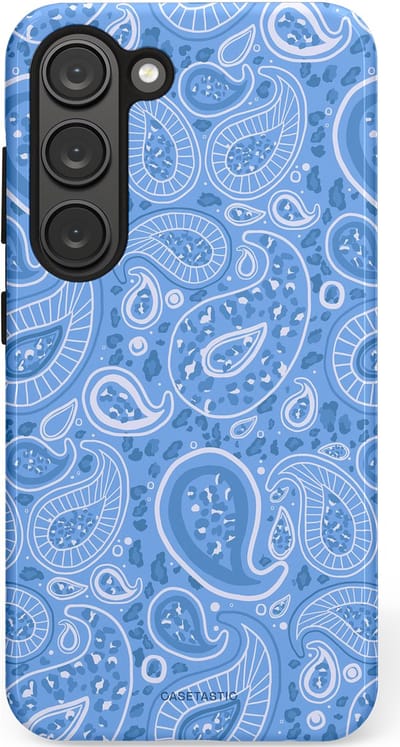 Casetastic Hoesje Geschikt voor Samsung S23 - Stijlvolle Beschermende Duo-layer Case - Paisley verleiding