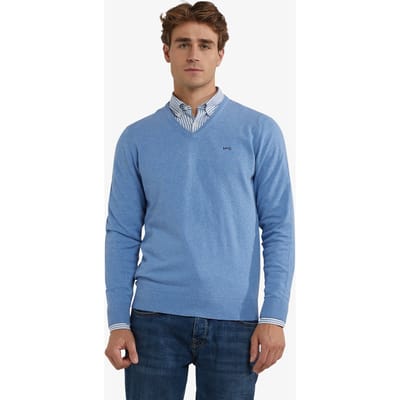 McGregor V-neck Sweater Ice Blue Größe: S | Pullover Outlet | Herren | Blau