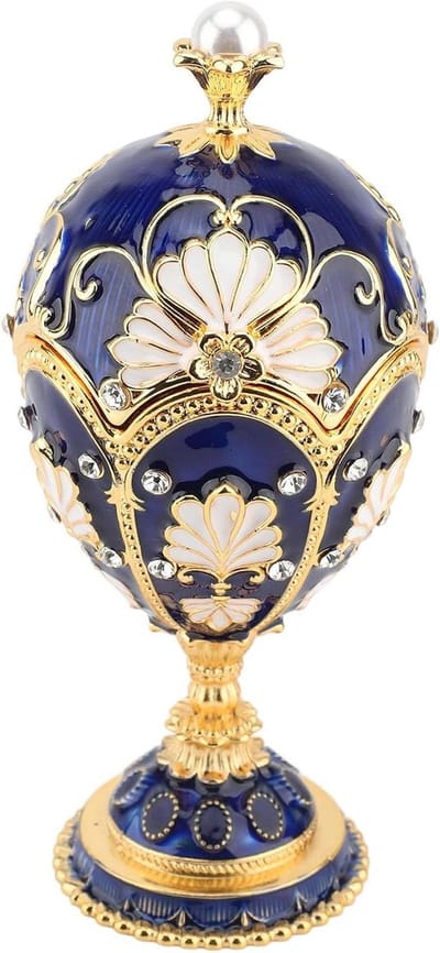 Decoratieve Doos - Sieradenhouder - Schatten Bewaren - Handgeschilderd Design - 14.5 x 6.4cm - Multicolor
