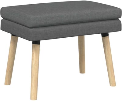 vidaXL - Dubbel-laags - bank - Donkergrijs - 60 - x - 40 - x - 46 - cm - Stof