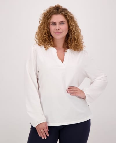 Je m'appelle Travelstof Top - Dames - Wit - Maat 48