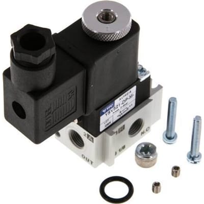 3/2 G1/8'' M5 (M5) NO Magneetventiel 12V DC 0-8bar/0-112psi YPC