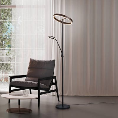 Trio Lighting LED vloerlamp Willis, zwart, hoogte 180 cm metaal CCT dimmer