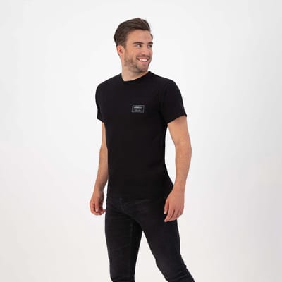 Rogelli Pocket Heren Sportshirt - Korte Mouw - Zwart