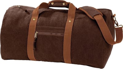Quadra Vintage Canvas Holdall Duffelzak - 45 Liter (Vintage Bruin)